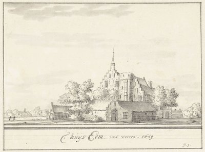 A ház Eem A ház Eem, elölről. 1649 (cím a tárgyon) alkotó: Jacobus Stellingwerff
