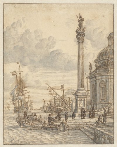 olasz kikötő alkotó: Jacobus Storck