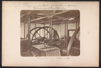 Bovenstoom szivattyútelep Prins Alexander / Kralingscheveer, 1869. szeptember 18. (cím az objektumon) A tavak helyreállítása Schielandban Rotterdamtól keletre (a sorozat címe a tárgyon) alkotó: Jacobus van Gorkom jr.