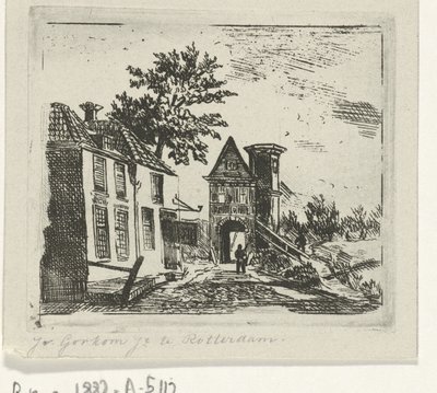 Városkép kapuval alkotó: Jacobus van Gorkom jr.