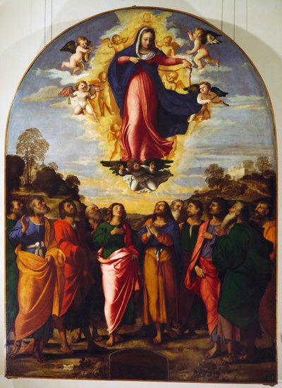 Szűz mennybemenetele alkotó: Jacopo (c.1480 1528) Palma