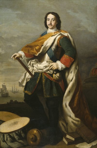 Pierre I le Grand, Russie cár – I. Nagy Péter császár (1672-1725) portréja, készítette Amigoni, Jacopo (1675-1752). Olajfestmény. Mérete: 210x139 cm. Nemzeti Múzeum Stockholm alkotó: Jacopo Amigoni