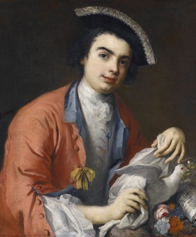 Carlo Broschi dit Farinelli portréja, kontralt és szoprán énekes, olasz kasztrált - Carlo Broschi (1705-1782) portréja, akit Amigoni, Jacopo (1675-1752) Farinelliként ismert. Olaj, vászon, méret: 76x63,5 - Magángyűjtemény alkotó: Jacopo Amigoni