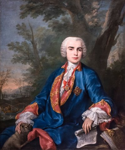 Carlo Broschi kasztrátor, Il Farinelli, 1752 körül (olaj, vászon) alkotó: Jacopo Amigoni