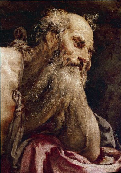 Szent Jeromos a meditációban alkotó: Jacopo Bassano