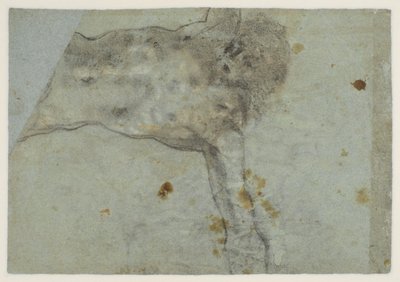 Tanulmány a keresztre feszített Krisztusról, verso, 16. század alkotó: Jacopo Bassano