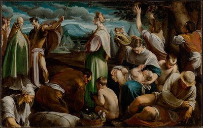 A fürjek csodája alkotó: Jacopo Bassano