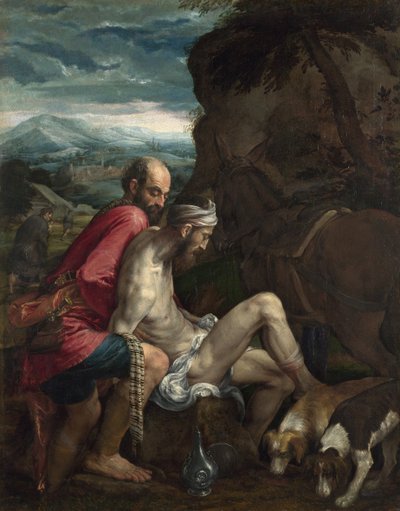 Az irgalmas szamaritánus, kb. 1562-1563 alkotó: Jacopo Bassano il vecchio