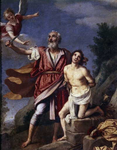 Izsák feláldozása,1594 (festmény) alkotó: Jacopo Chimenti Empoli