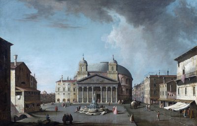 Kilátás a Pantheonra Rómában par Fabris, Jacopo (1689-1761). Olaj, vászon, méret: 73x112,4, , Magángyűjtemény alkotó: Jacopo Fabris