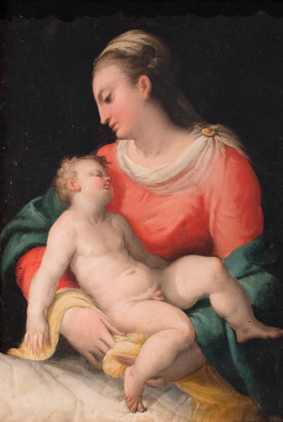 Madonna a gyermekkel, 1564 körül (olaj, fa) alkotó: Jacopo Ianguidi (1544-c.1573) Bertoia