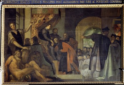 Cosimo I de Medici appointed Duke by the Senate of Florence alkotó: Jacopo Ligozzi