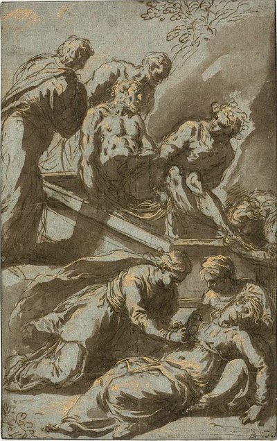 Krisztus temetése alkotó: Jacopo Palma il Giovane