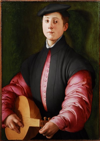 Lantos portréja, c. 1528-1529 (olaj, fa) alkotó: Jacopo Pontormo