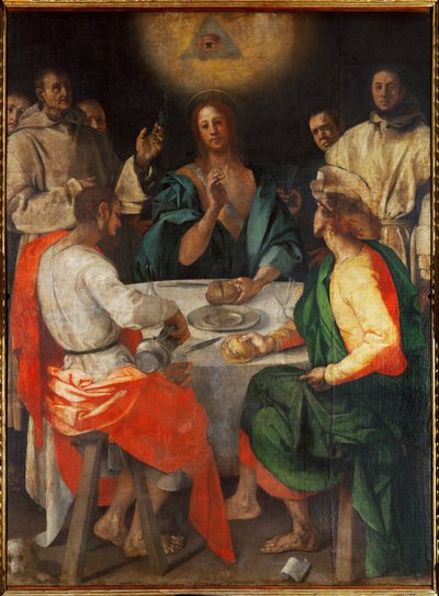 Emmausi vacsora (olaj, fa) alkotó: Jacopo Pontormo