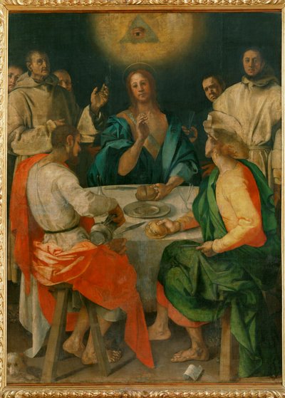 Emmausi vacsora (festmény vászonra) alkotó: Jacopo Pontormo