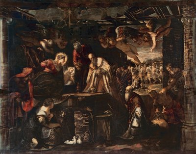 A mágusok imádása alkotó: Jacopo Robusti Tintoretto