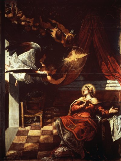 Angyali Üdvözlet alkotó: Jacopo Robusti Tintoretto