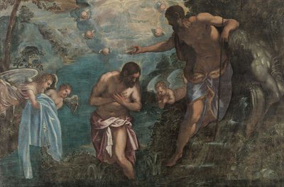 Krisztus keresztsége, 1580-as évek alkotó: Jacopo Robusti Tintoretto