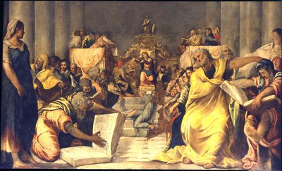 Krisztus az orvosok között alkotó: Jacopo Robusti Tintoretto
