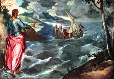 Krisztus a Galileai-tengernél, 1575-1580, 1925. alkotó: Jacopo Robusti Tintoretto