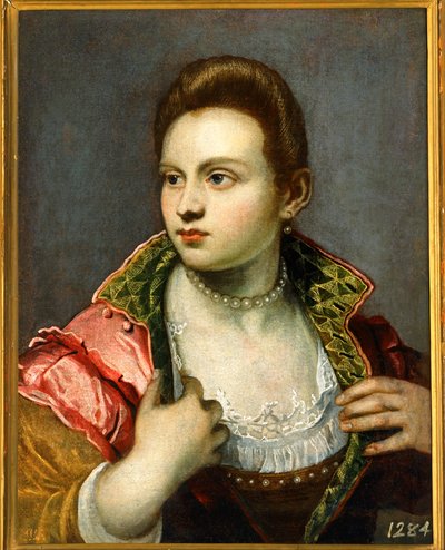 Női portré, elhúzódó ... alkotó: Jacopo Robusti Tintoretto