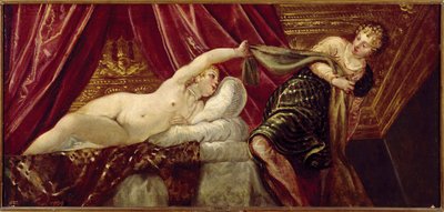 József és Putiphar (vagy Potifár) felesége Jacopo Robusti festménye dit il Tintoretto (Tintoret) (1518-1594) 1555 kb. Nap. 54x117 cm Madrid, Prado Múzeum alkotó: Jacopo Robusti Tintoretto