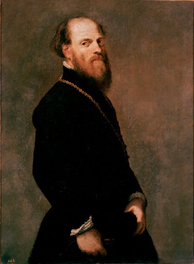 Egy úriember portréja az aranyláncban Jacopo Robusti dit Tintoretto festménye alkotó: Jacopo Robusti Tintoretto