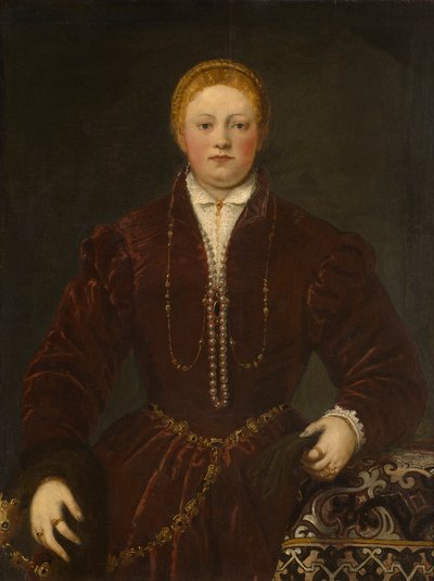 Fiatal hölgy portréja, 1555 körül. alkotó: Jacopo Robusti Tintoretto