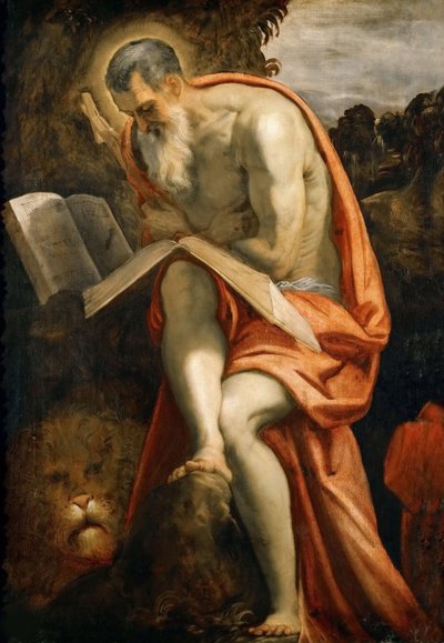 Szent Jeromos, 1573-1575 körül. alkotó: Jacopo Robusti Tintoretto