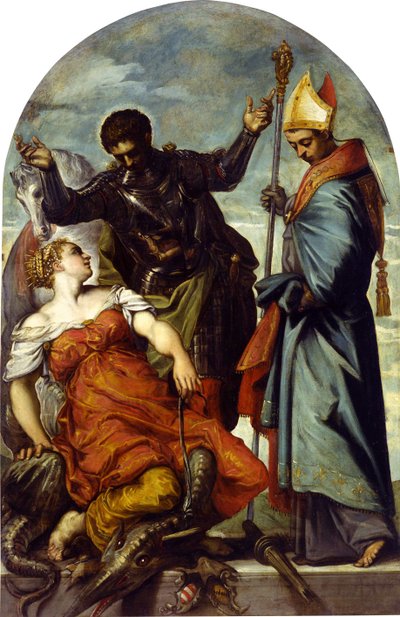 Toulouse-i Szent Lajos és Szent György, 1552. alkotó: Jacopo Robusti Tintoretto