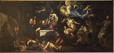 Szent Rókus a börtönben Egy angyal meglátogatta, 1567. alkotó: Jacopo Robusti Tintoretto
