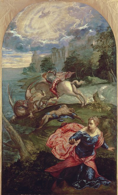 Szent György és a sárkány alkotó: Jacopo Robusti Tintoretto