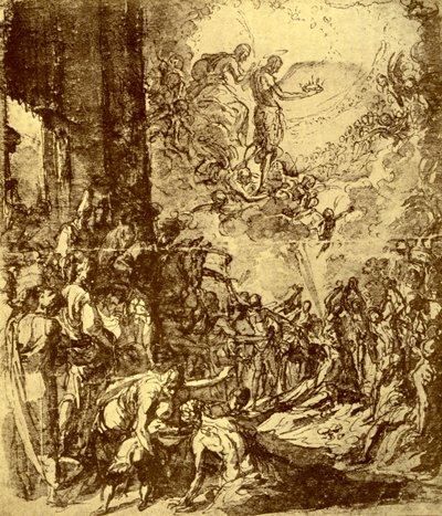 Tanulmány Szent István vértanúságához, Tintoretto, 1913. alkotó: Jacopo Robusti Tintoretto