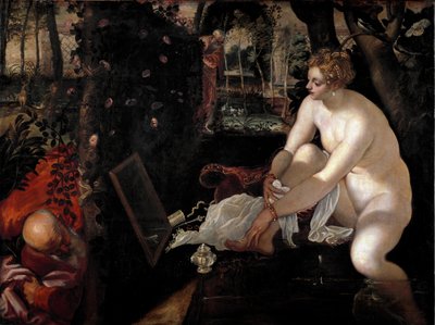 Suzanne és a vének avagy „Suzanne a fürdőben” Jacopo Robusti dit il Tintoretto (Tintoret) festménye (1518-1594) alkotó: Jacopo Robusti Tintoretto