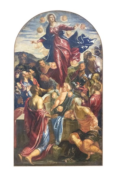 Szűz Mária mennybevétele, 1550-55 körül (olaj, vászon) alkotó: Jacopo Robusti Tintoretto