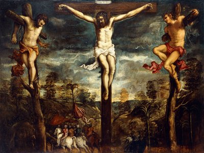 A keresztre feszítés, 1554-55 alkotó: Jacopo Robusti Tintoretto