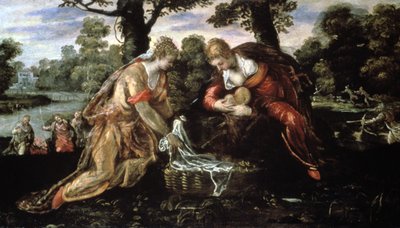 Mózes megtalálása, 16. század alkotó: Jacopo Robusti Tintoretto
