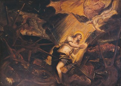 Szent Katalin vértanúsága, Jacopo Robusti, Tintoretto néven ismert (1518-1594), Patriarchális Palota, Velence, Olaszország alkotó: Jacopo Robusti Tintoretto