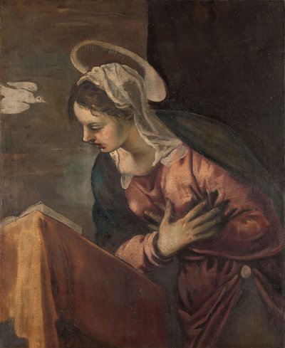 Szűz az Angyali üdvözlettől a Szűzig, 1560-85 alkotó: Jacopo Robusti Tintoretto