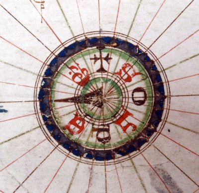 Iránytű, Európa reneszánsz térképe, Jacopo Russo (utána) 1528 alkotó: Jacopo Russo