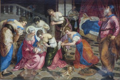 Keresztelő Szent János születése alkotó: Jacopo Tintoretto