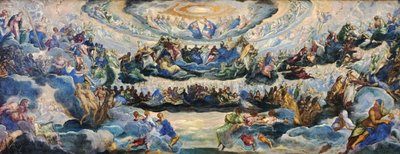 Francia: Le Couronnement de la Vierge, dit Le Paradis A Szűzanya megkoronázása alkotó: Jacopo Tintoretto