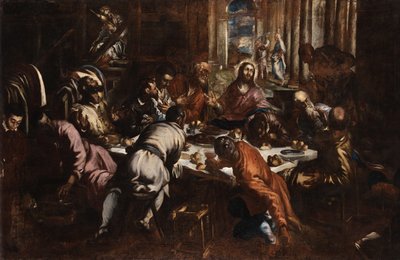 Jacopo Tintoretto Utolsó vacsora (tanulmány San Trovaso Utolsó vacsorához) alkotó: Jacopo Tintoretto