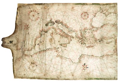 Földközi-tenger és Fekete-tenger 1546 alkotó: Jacopo Vesconte Maggiolo