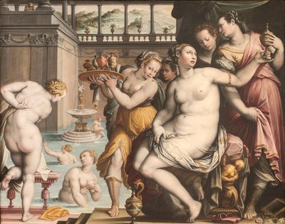 Bathsheba at Her Bath, 1573-1574. alkotó: Jacopo Zucchi