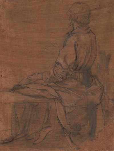 Ülő férfi hátulról nézve alkotó: Jacopo da Empoli