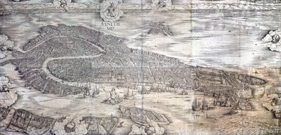 Nagy távlati terv – Velence, 1500 körül (lásd még: 416593, 416594, 416595) alkotó: Jacopo de Barbari