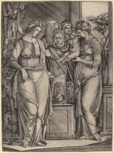 Nagy áldozat Priapusnak, c. 14991501. alkotó: Jacopo de Barbari