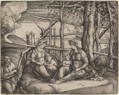 A Szent Család Szent Erzsébettel alkotó: Jacopo de